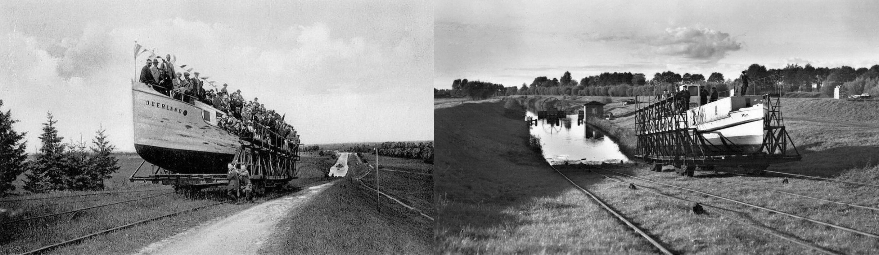Początek Oberlandu: pochylnie JELENIE i CAŁUNY Początek dawnego Oberlandu: pochylnie JELENIE i CAŁUNY